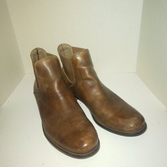 H.S. Trask brown leather chelsea boot size 11.5 main image 7